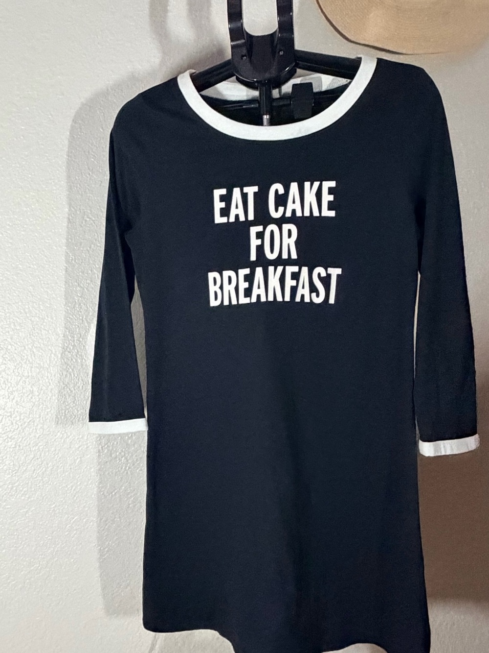 Kate Spade NY Eat Cake For Breakfast Nightgown Sleep-shirt Back M NWOT